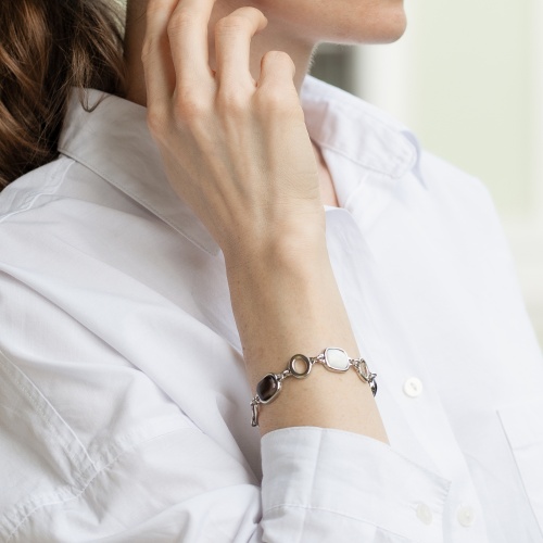 Браслет Possebon Madre, Agata Preto, Obs Fume, C0133.1.4.11 S фото 4